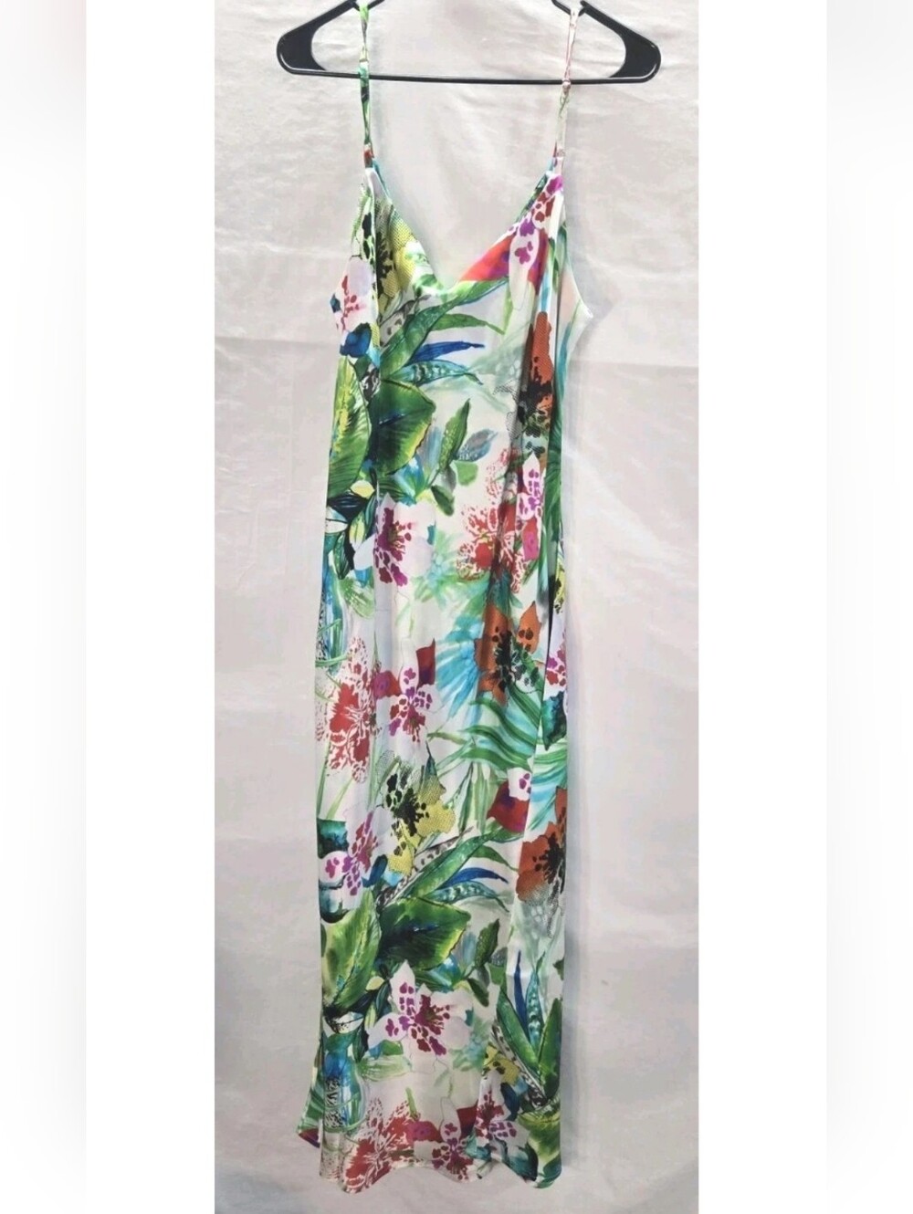 Anatomie Lucilla Women’s Medium Printed 100% Silk Long Slip Dress New